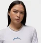 Футболка женская Air Jordan Slim Cropped Graphic T-Shirt White FN5720-100