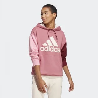 Худі жіноче Adidas Essentials Big Logo Oversized French Terry Hoodie Pink Ic9869