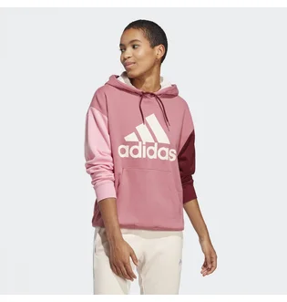 Худи женское Adidas Essentials Big Logo Oversized French Terry Hoodie Pink Ic9869