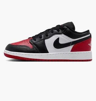 Кроссовки детские Air Jordan 1 Low Older White/Red 553560-161