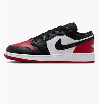 Кроссовки детские Air Jordan 1 Low Older White/Red 553560-161