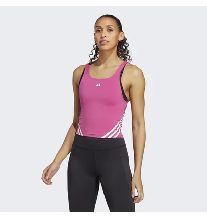 Майка жіноча Adidas Train Icons 3-Stripes Tank Top Pink HS2385