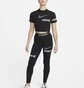 Леггинсы женские Nike W Np Df Mr Grx Tght Black DX0080-010