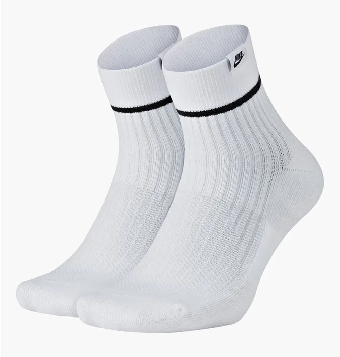 Шкарпетки унісекс Nike U Snkr Sox Essential Ankle (2 пари) White SX7167-100