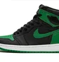 Кроссовки мужские Air Jordan 1 Retro High Black/Green 555088-030