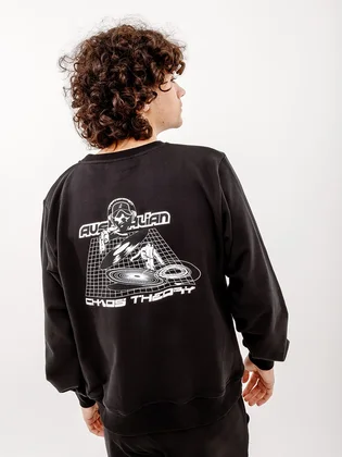 Світшот чоловічий AUSTRALIAN Mixing Chaos Crewneck Black HCUFE0063-003