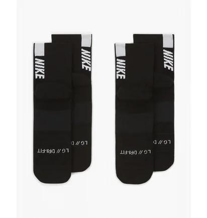 Шкарпетки унісекс Nike U Nk Mltplier Ankle (2 пари) Black SX7556-010