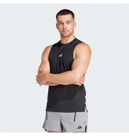 Майка чоловіча Adidas Designed For Training Workout Tank Black IK9726
