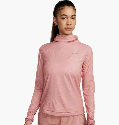 Худі жіноче Nike Dri Fit Swoosh Print Pink FB4952-618