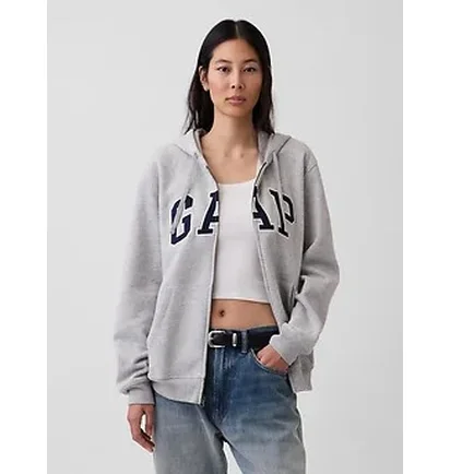 Толстовка унисекс Gap Vintagesoft Arch Logo Grey 715005321