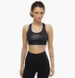 Топ женский Nike Swsh Med Spt Futura Bra Black FB4080-010