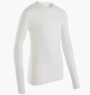 Лонгслив детский Kipsta Keepdry White 8641693