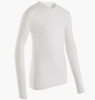 Лонгслив детский Kipsta Keepdry White 8641693