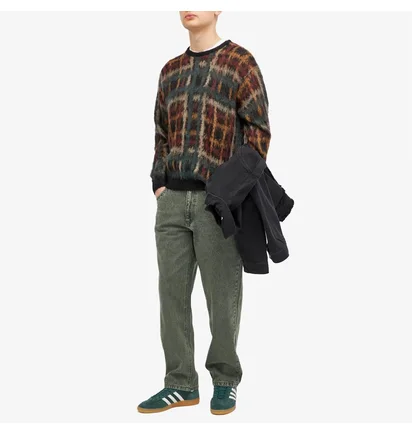 Кофта мужская Dime Plaid Mohair Knit Multi DIMEFA249BLK
