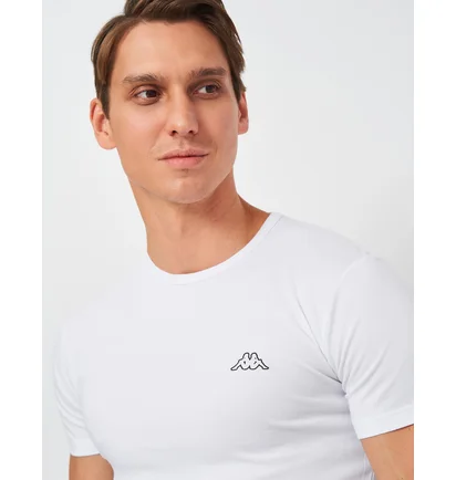 Футболка чоловіча Kappa Mezza Manica Girocollo White K1304-BIANCO