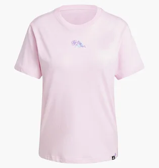 Футболка женская Adidas WomenS Lounge Mini Graphic Pink JN8262