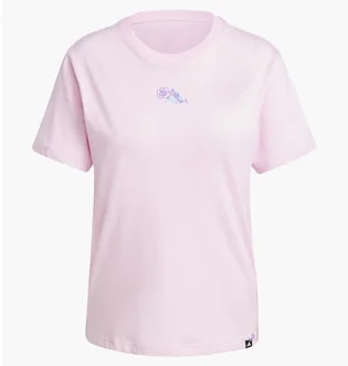 Футболка женская Adidas WomenS Lounge Mini Graphic Pink JN8262