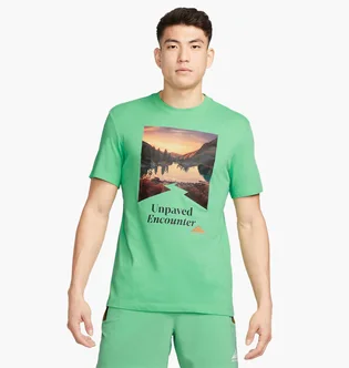 Футболка мужская Nike Trail Dri-Fit Running T-Shirt Turquoise FD0120-363