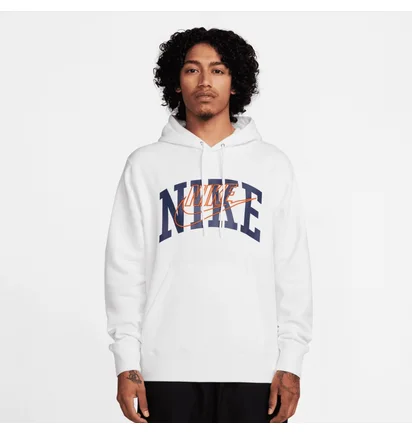 Худи мужское Nike Club Fleece Brushed-Back Hoodie White FV4447-100