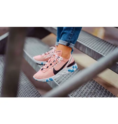 Кроссовки женские Nike React Element 55 Pink Bq2728-602