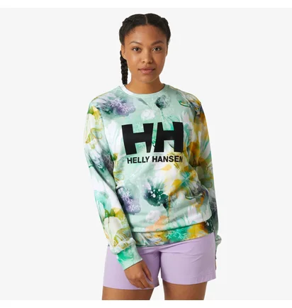 Свитшот женский Helly Hansen Logo Crew Sweat Esra Turquoise 34261-406