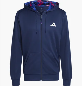 Толстовка чоловіча Adidas Train Essentials Seasonal Training Full-Zip Jacket Blue IB8139