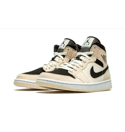 Кроссовки женские Air Jordan Wmns 1 Mid Beige BQ6472-800