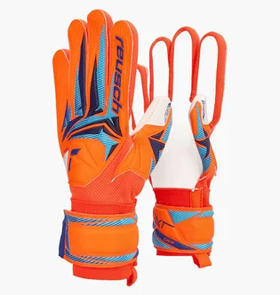 Перчатки вратарские детские Reush Reusch Attrakt Grip Orange/White 5672814-2290