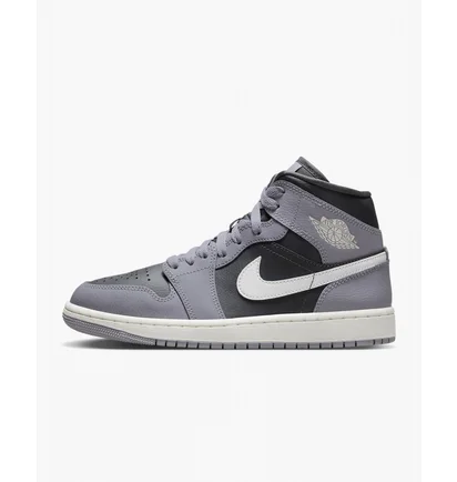 Кроссовки женские Air Jordan 1 Mid Grey Bq6472-022