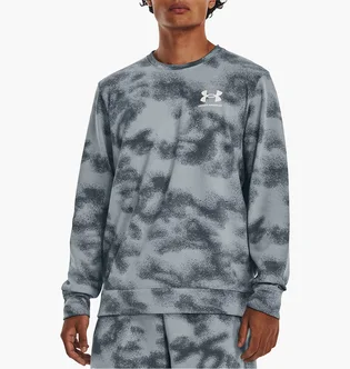 Свитшот мужской Under Armour Sweatshirt Ua Rival Terry Nov Crew Grey 1377186-465
