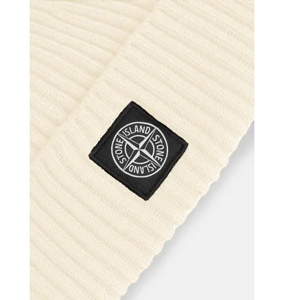 Шапка мужская Stone Island With Compass Patch Beige K2S15N100002-S00C3-V0093