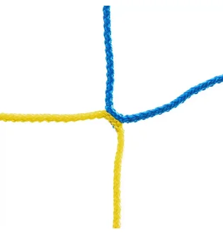 Сетка на футбольные ворота X2 Footbal Web 3Х2Х0,8Х1М Blue/Yellow PP320812-35X2-B-Y