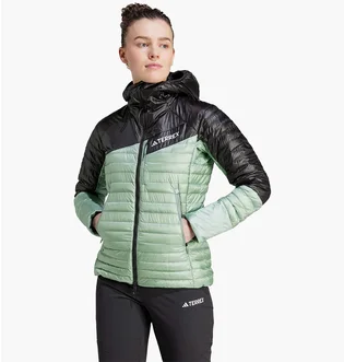 ᐉ Куртка жіноча Adidas Terrex Techrock Down Hooded Jacket Green