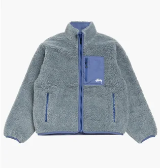 Кофта унисекс Stussy Sherpa Grey 118529-1032