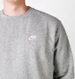 Світшот чоловічий Nike M NSW CLUB CRW BB Grey BV2662-063