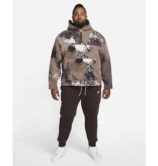 Худи мужское Nike Mens 1/2-Zip Hoodie Brown DD5009-004
