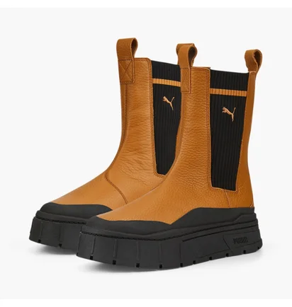 Чоботи жіночі Puma Mayze Stack Casual Chelsea Boot Brown 386742-01