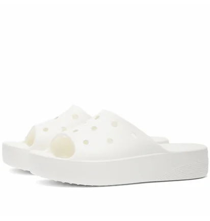 Тапочки мужские Crocs Classic Platform Slide White 208180-100