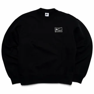 Свитшот унисекс Nike X Stussy Washed Fleece Crewneck Black Do5310-010