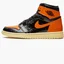 Кроссовки мужские Air Jordan 1 Retro High Og Black/Orange 555088-028