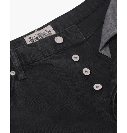 Штаны мужские Stussy Washed Canvas Big Ol Jeans Black 116618-0001