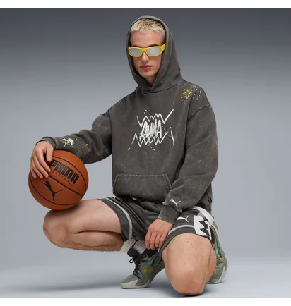 Худи мужское Puma Points In The Paint Grey 632828-01