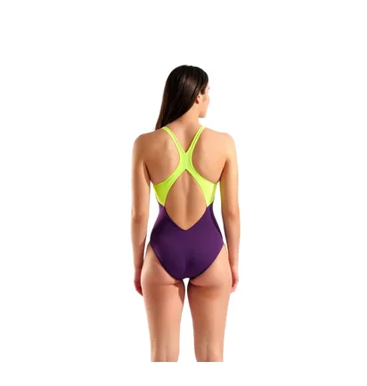 Купальник женский Arena Clear Lines Swimsuit V Back Lb Violet 010255-960