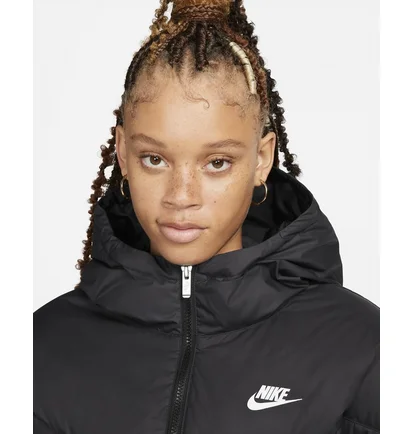 Куртка жіноча Nike W Nsw Sf Dwn Wr Hd Jkt Black Dq5903-010
