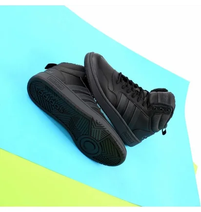 Кросівки чоловічі Adidas Hoops 3.0 Mid Winterized Black GW6421