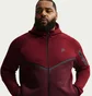 Толстовка чоловіча Nike Tech Fleece Bordo HV0949-619