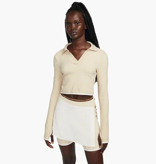Поло женское Nike X Jacquemus WomenS Polo Beige DN3225-219