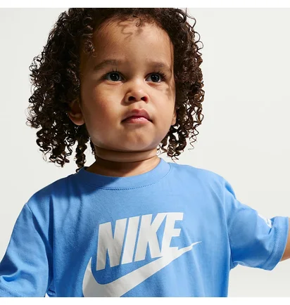 Футболка дитяча Nike Futura Evergreen Short Sleeve T-Shirt Light Blue 86J575-B9F