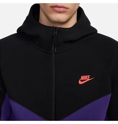 Толстовка мужская Nike Tech Fleece Black/Violet HF4432-504