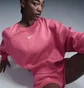 Світшот жіночий Nike Sportswear Phoenix Fleece Over-Oversized Crew-Neck Sweatshirt Pink DQ5761-629